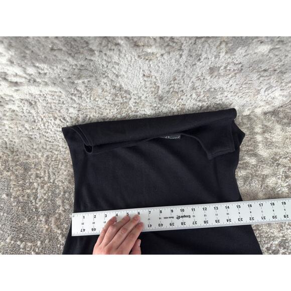 Carole Little Sz L Wool Acrylic Blend Sleeveless Maxi A Line Dress Black Casual - Picture 6 of 9